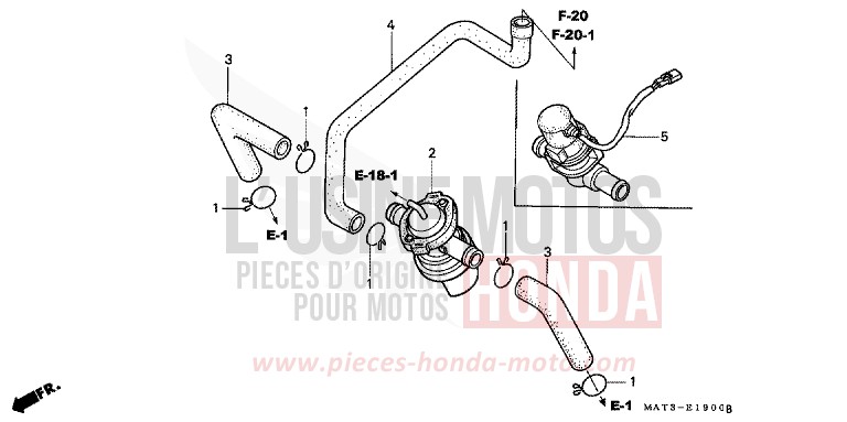 AIR SUCTION VALVE for Super Blackbird DARKNESS BLACK METALLIC (NH463) from 2003